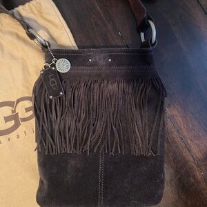 UGG leather crossbody purse